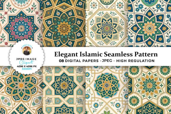 Download Elegant Islamic Seamless Patterns - Islamic Collection