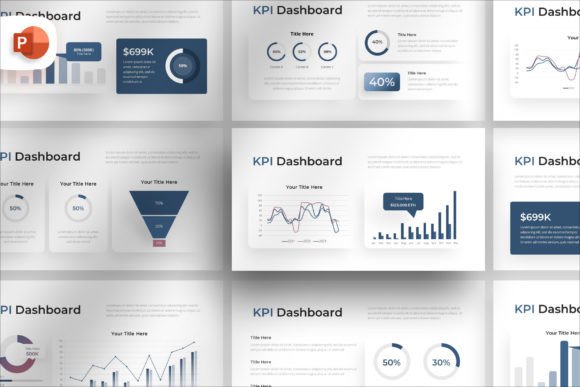 Download Contemporary KPI Dashboard PowerPoint - Premium Resources